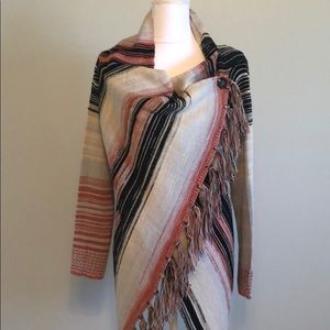 Southwest print Fringe cardigan